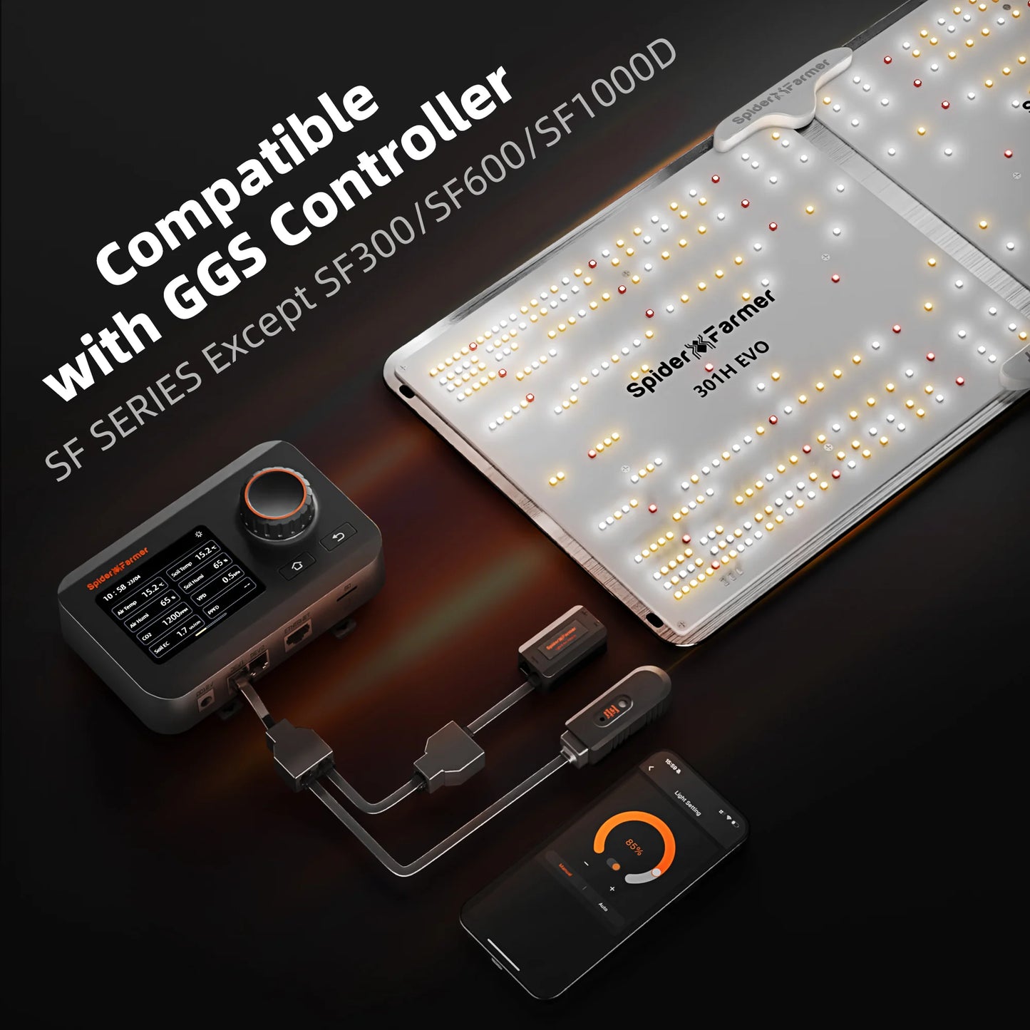 Spider Farmer SF7000 – Dimbare Full Spectrum LED Kweeklamp (2.9 µmol/J)