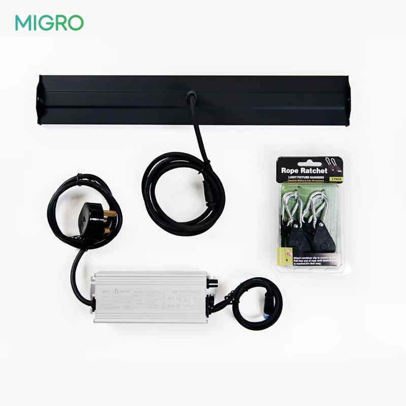 Migro ARRAY 1 Dimbare Full Spectrum LED Groeilamp 55W – 2.7µmol/J voor Binnenplanten