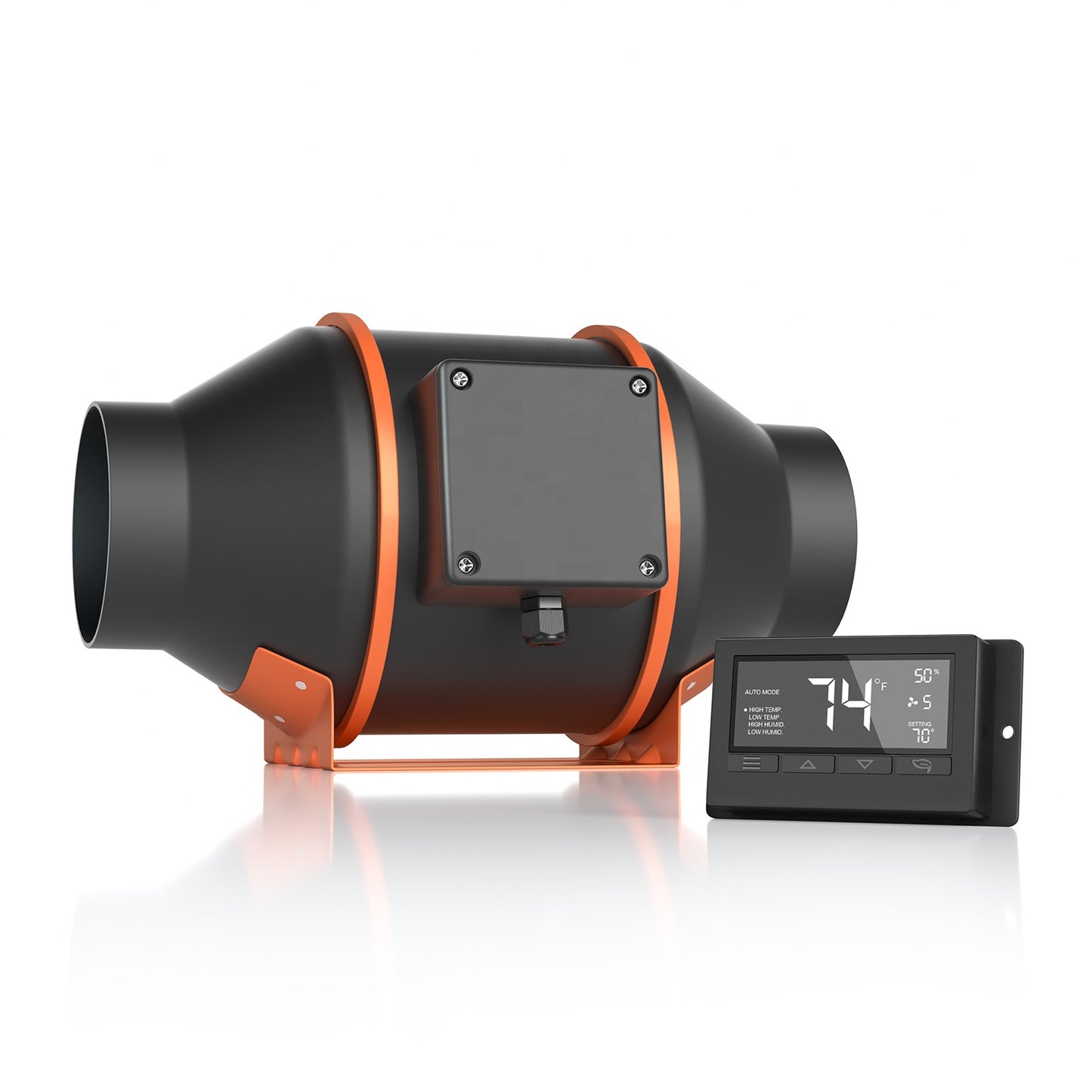 spider farmer smart monitor ventilatiesysteem 10cmØ dimbare luchtstroom