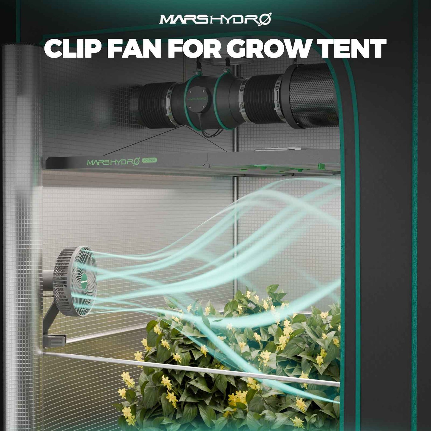 Mars Hydro TSL2000 Compleet Kweektent Grow Kit – 120x60x180 cm met Ventilatie en Snelheidsregelaar