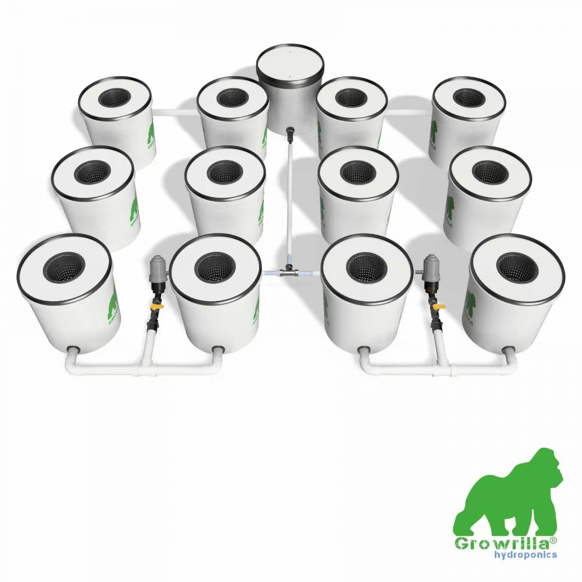 growrilla rdwc 2.0 12 potten hydroponic rdwc indoor grow system