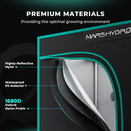 Mars Hydro SP3000 Kweek Tent Kit Compleet – 300W LED + 120×60×180 cm Tent + iFresh Ventilatiesysteem