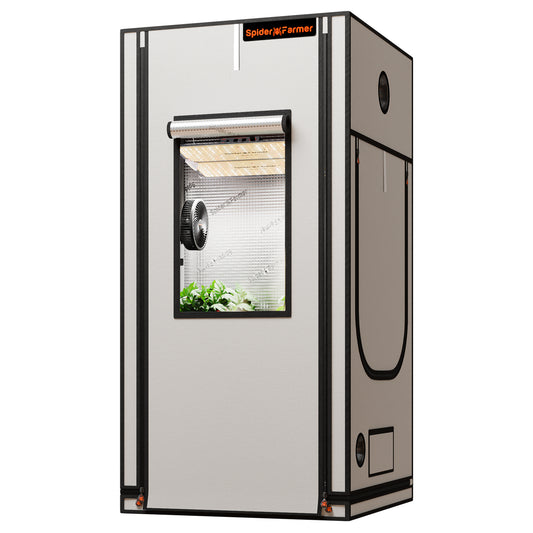 Spider Farmer 90×90×180 kweektent 2000D | Indoor grow tent 90×90×180 | Growzelt 90×90×180 2000D