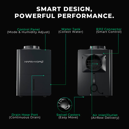Mars Hydro 12L per dag ontvochtiging voor bloeifase in kweektent, grow tent humidity control system mit VPD Regelung und automatischer Klimaanpassung