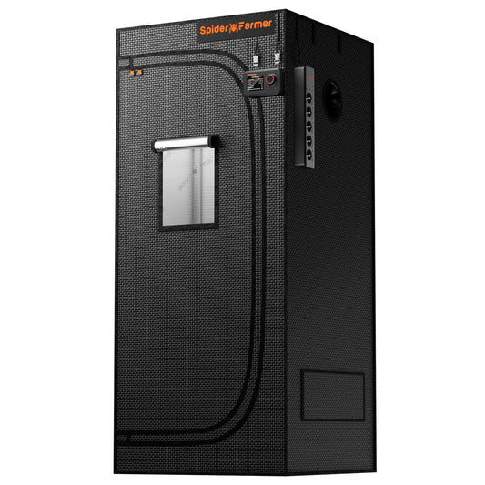 Spider Farmer 70×70×160 cm kweektent 1680D reflecterend voor binnenkweek / Spider Farmer 70×70×160 cm grow tent 1680D reflective indoor growing / Spider Farmer 70×70×160 cm Growzelt 1680D reflektierend Indoor-Anbau
