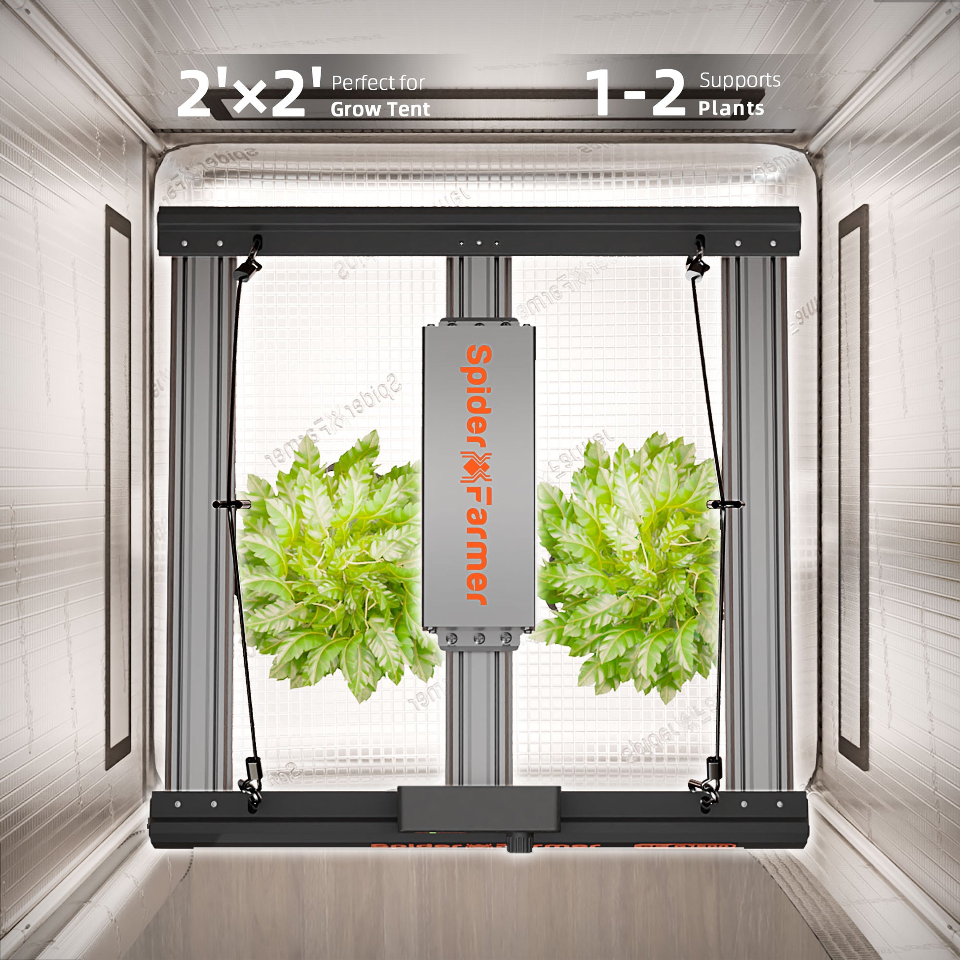 150W LED grow tent light voor vegetatieve groei en bloeifase mit IR und rotem Spektrum