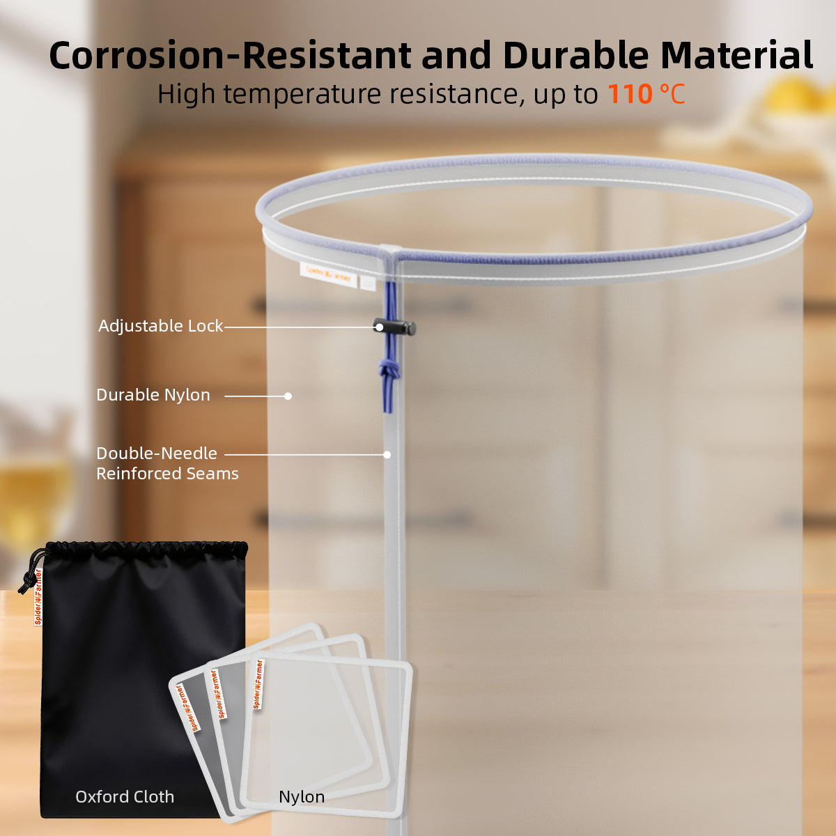 all mesh filter bags – snelle drainage filtratie – Schnell entwässernde Filtertaschen