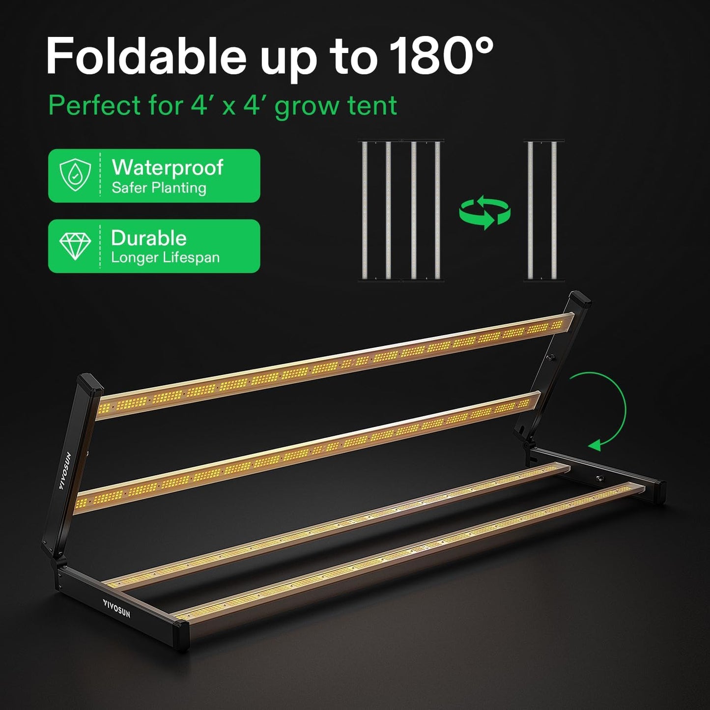 Vivosun VSFL4300 LED Grow Light Bar 430W