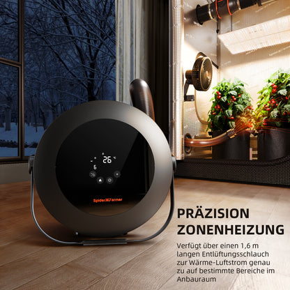 Energiezuinige PTC keramische grow tent heater | Energy-efficient PTC ceramic grow tent heater | Energieeffiziente PTC Keramik Growzelt Heizung