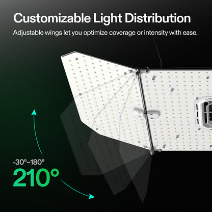 Vivosun AeroLight Wing AW200SE LED Grow Light 200W