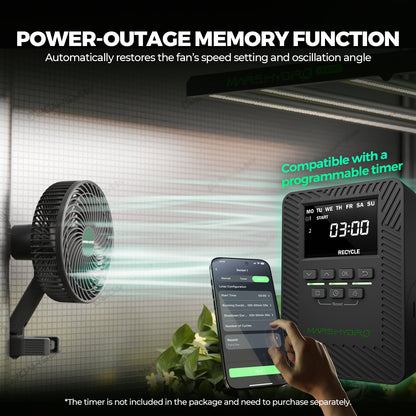 Clip ventilator voor sterke stelen en gezond kweekklimaat – Clip fan for stronger stems and healthy grow climate – Clip Ventilator für starke Pflanzenstiele und gesundes Klima