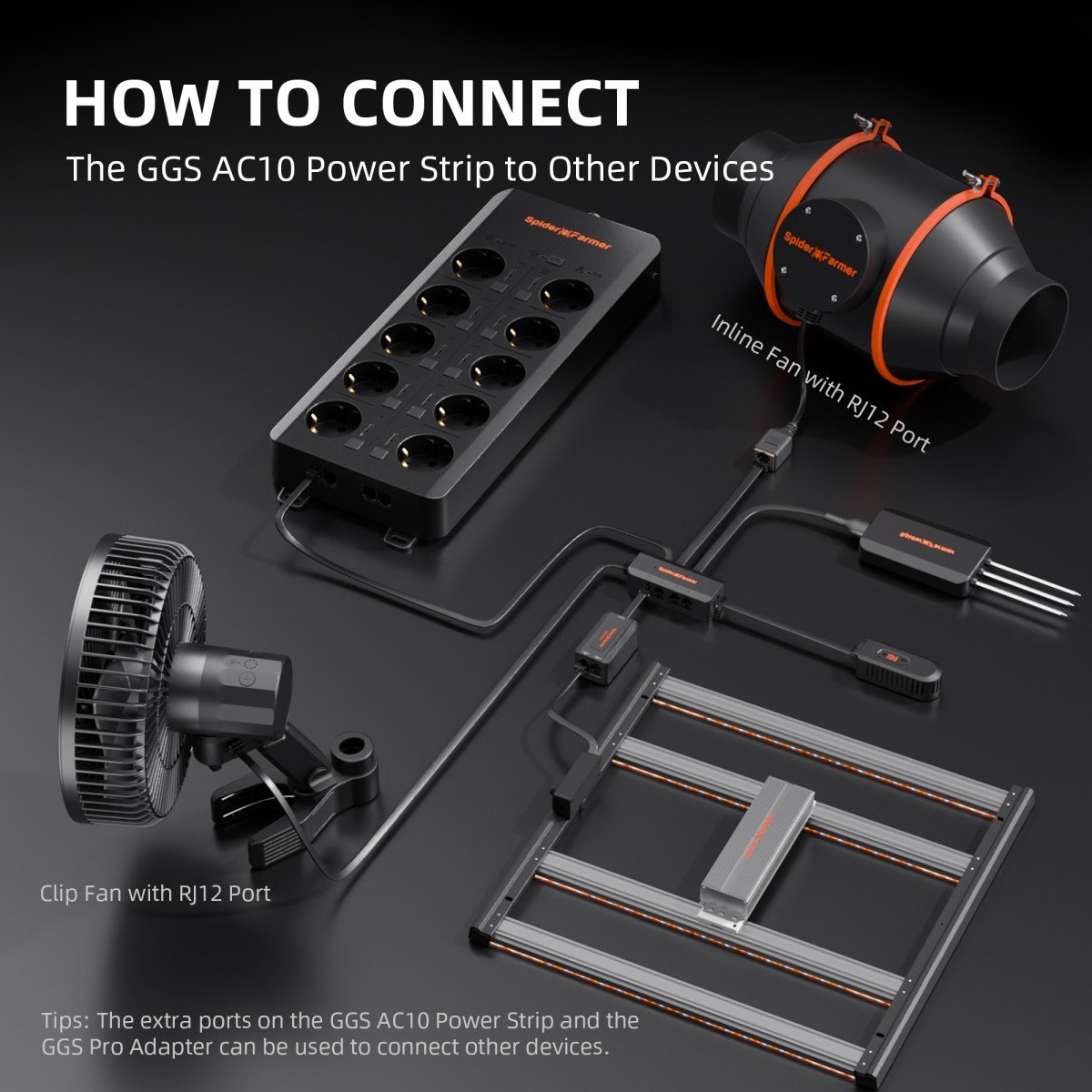 Spider Farmer AC10 temperatuur/vochtigheids-sensor – realtime monitoring / temp humidity sensor – real-time monitoring / Temperatur Feuchte Sensor – Echtzeitüberwachung