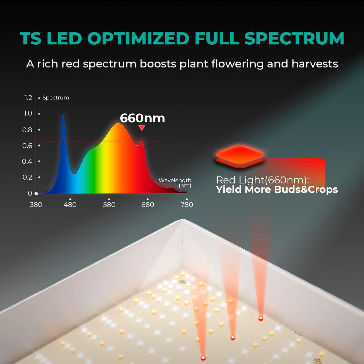 Mars Hydro TSL2000 dimbare LED kweeklamp | Dimmable grow light | Dimmbares LED-Growlight