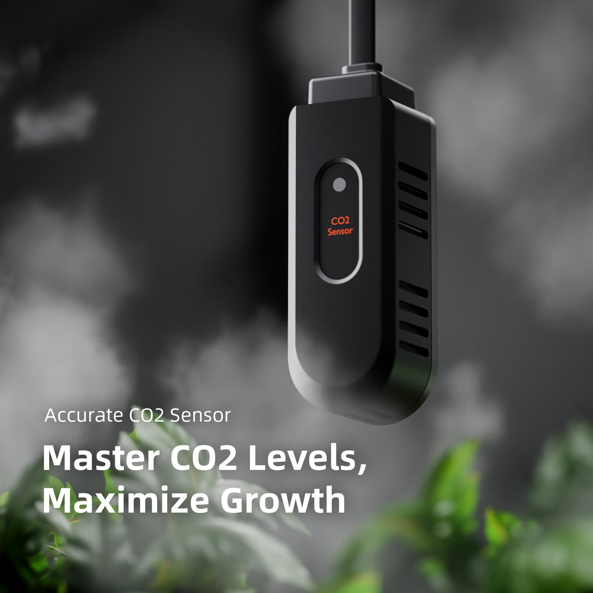 Spider Farmer Sensor Pro 3-in-1 + CO₂ sensor | PPFD PAR Monitoring for Grow Lights | VPD- und Klimasensor für Growboxen