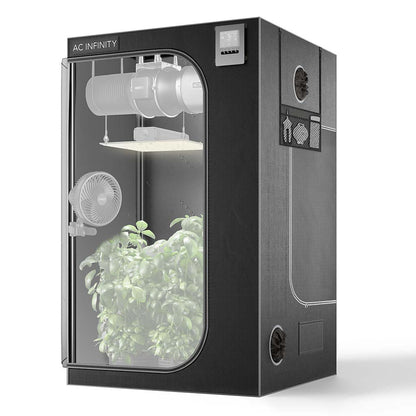 AC Infinity CLOUDLAB 844 – Advance Grow Tent 4x4, 2000D Diamond Mylar Canvas, 120 cm x 120 cm x 200 cm