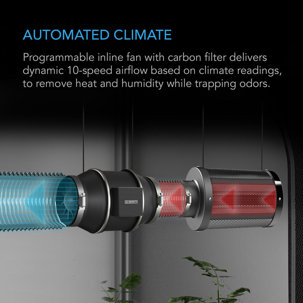 AC Infinity Advance Grow Tent Kit System PRO 120x120x200 – Compleet Systeem met WiFi-Integratie