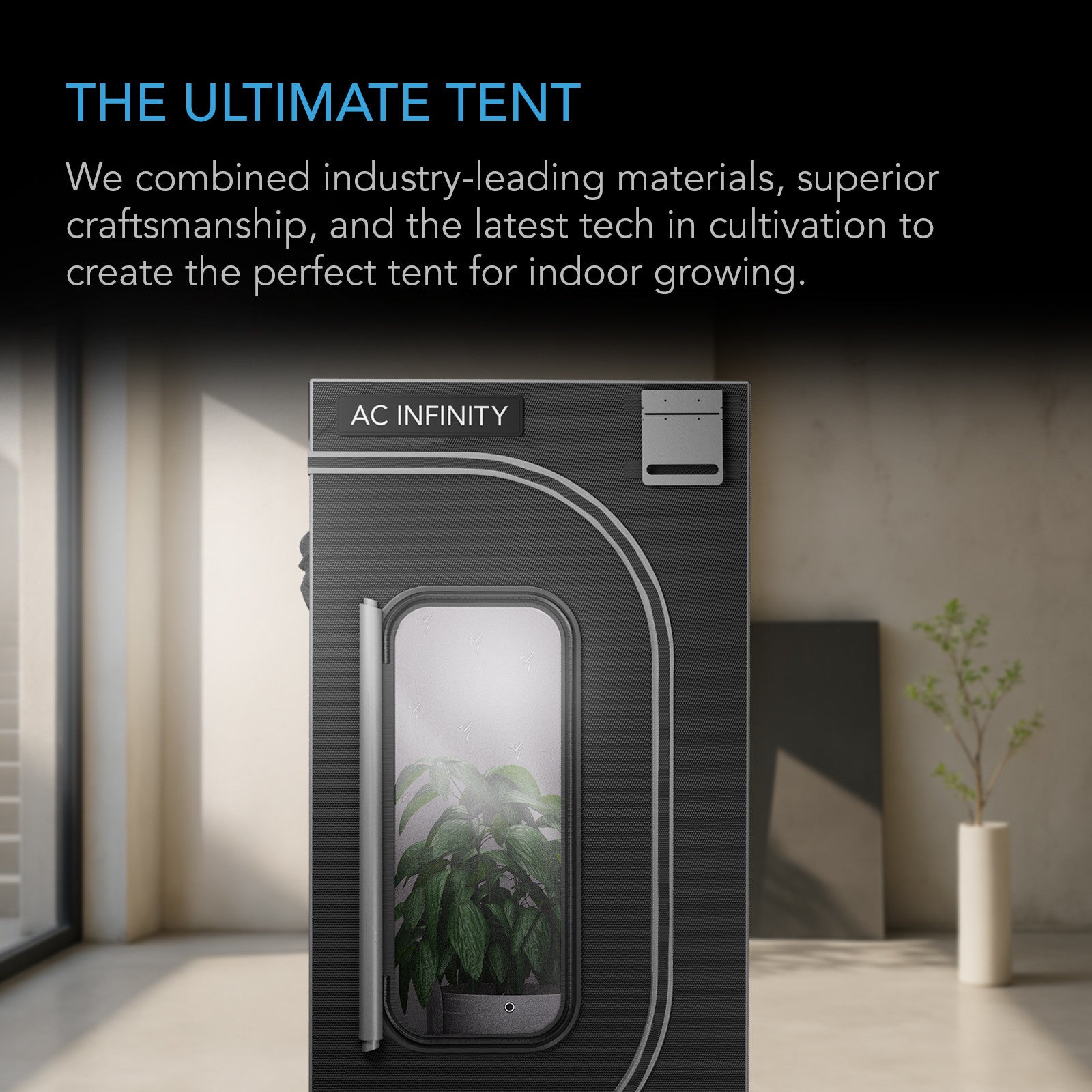 AC Infinity CLOUDLAB 844 professionele kweektent met Diamond Mylar / professional grow tent with diamond mylar interior / professionelles Growzelt mit Diamond Mylar