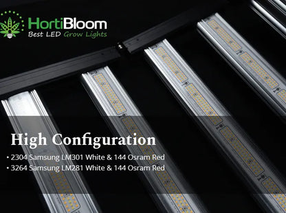 HortiBloom Mega Enfold 720W 3.2 umol/J Grow Light