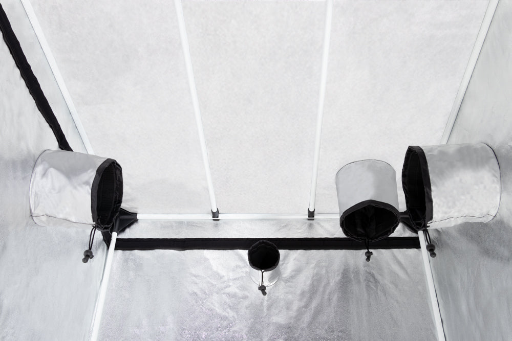 200 cm hoge kweektent voor LED kweeklampen / 200 cm tall grow tent for LED grow lights / 200 cm hohes Growzelt für LED Pflanzenlampen