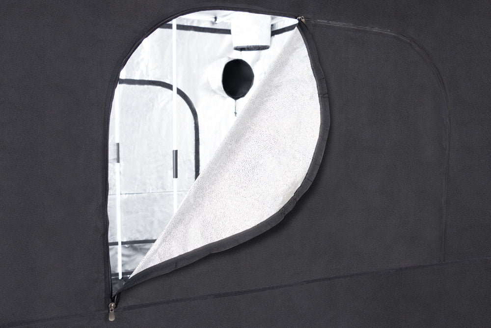 240x240 grow tent voor bloeifase opstelling / 240x240 grow tent for flowering phase setup / 240x240 Growzelt für Blütephase Setup