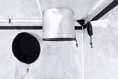 Kweektent geschikt voor 6 inch ventilatie – Grow tent suitable for 6 inch ventilation – Growbox geeignet für 6 Zoll Lüftung