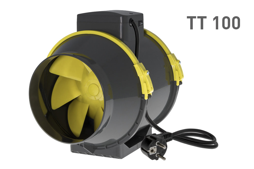 Garden HighPro PROFAN TT 100mm afzuigventilator voor 60x60 kweektent ventilatie / Garden HighPro TT 100mm extractor fan for 60x60 grow tent ventilation / Garden HighPro TT 100mm Abluftventilator für 60x60 Growzelt Belüftung
