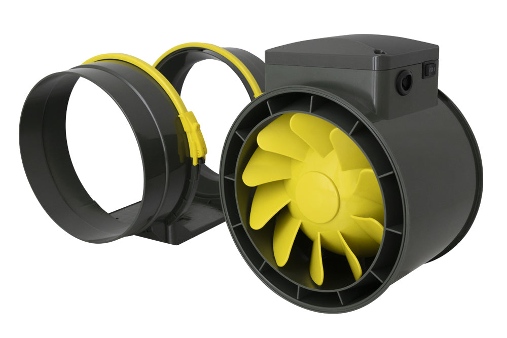 150mm inline ventilator met koperen motor voor grote kweektent / 150mm inline fan with copper motor for large grow tent / 150mm Inline Ventilator mit Kupfermotor für großes Growzelt