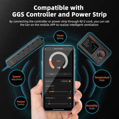 Spider Farmer 6 Inch Mixed-Flow Inline Fan | High Airflow Grow Room Fan | 6 Zoll Mischstrom Ventilator