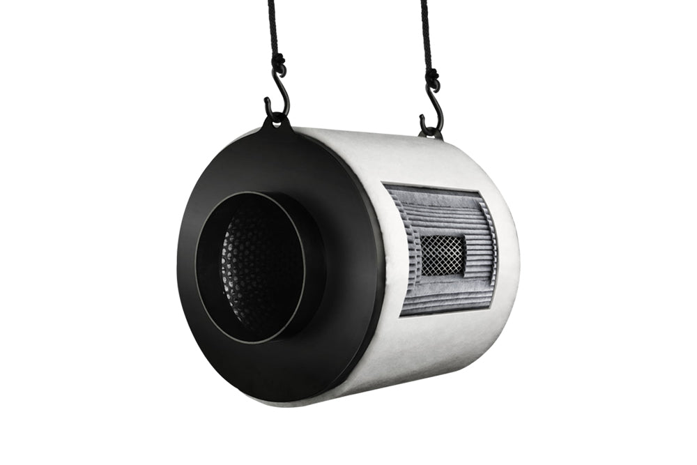 150mm Long actieve koolfilter 690 m3u voor bloeifase ventilatie – 6 inch carbon filter indoor grow – 150mm Aktivkohle Geruchsfilter