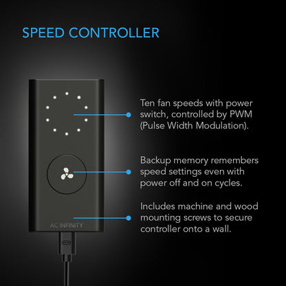 AC Infinity CLOUDLINE A6 EC inline ventilator voor kweektenten / EC motor inline grow fan for tents / EC Inline Lüfter für Growzelte