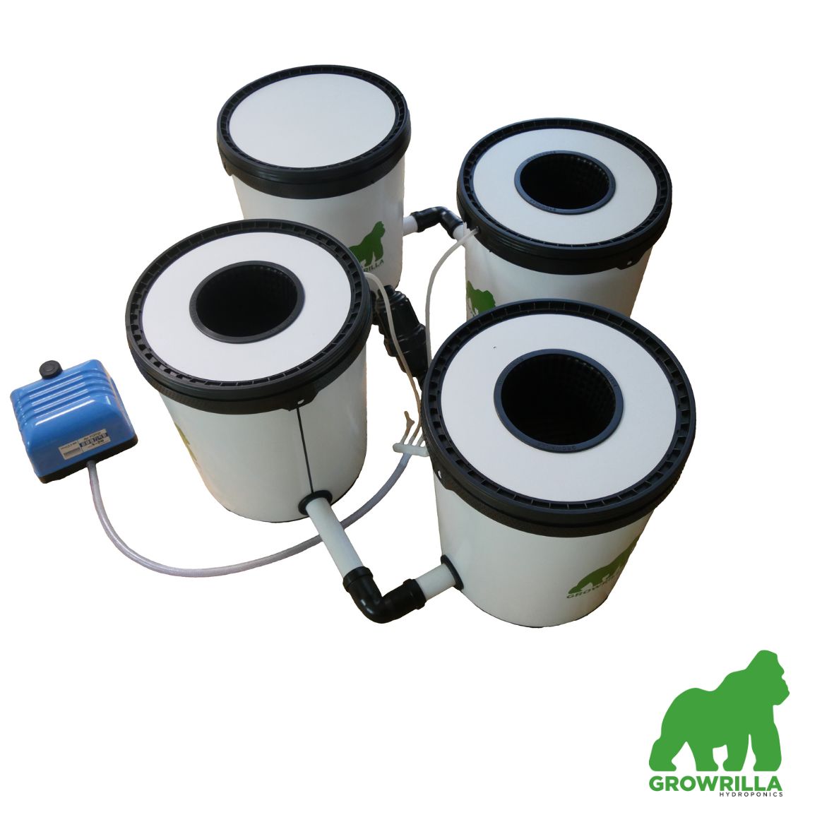 Growrilla (R)DWC Hydroponic 2.0 System – 3 behållare