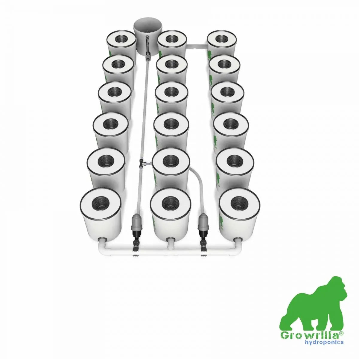 Growrilla (R)DWC PRO Hydroponic System – 18 behållare