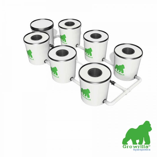 Growrilla (R)DWC Hydroponic 2.0 System – 6 behållare