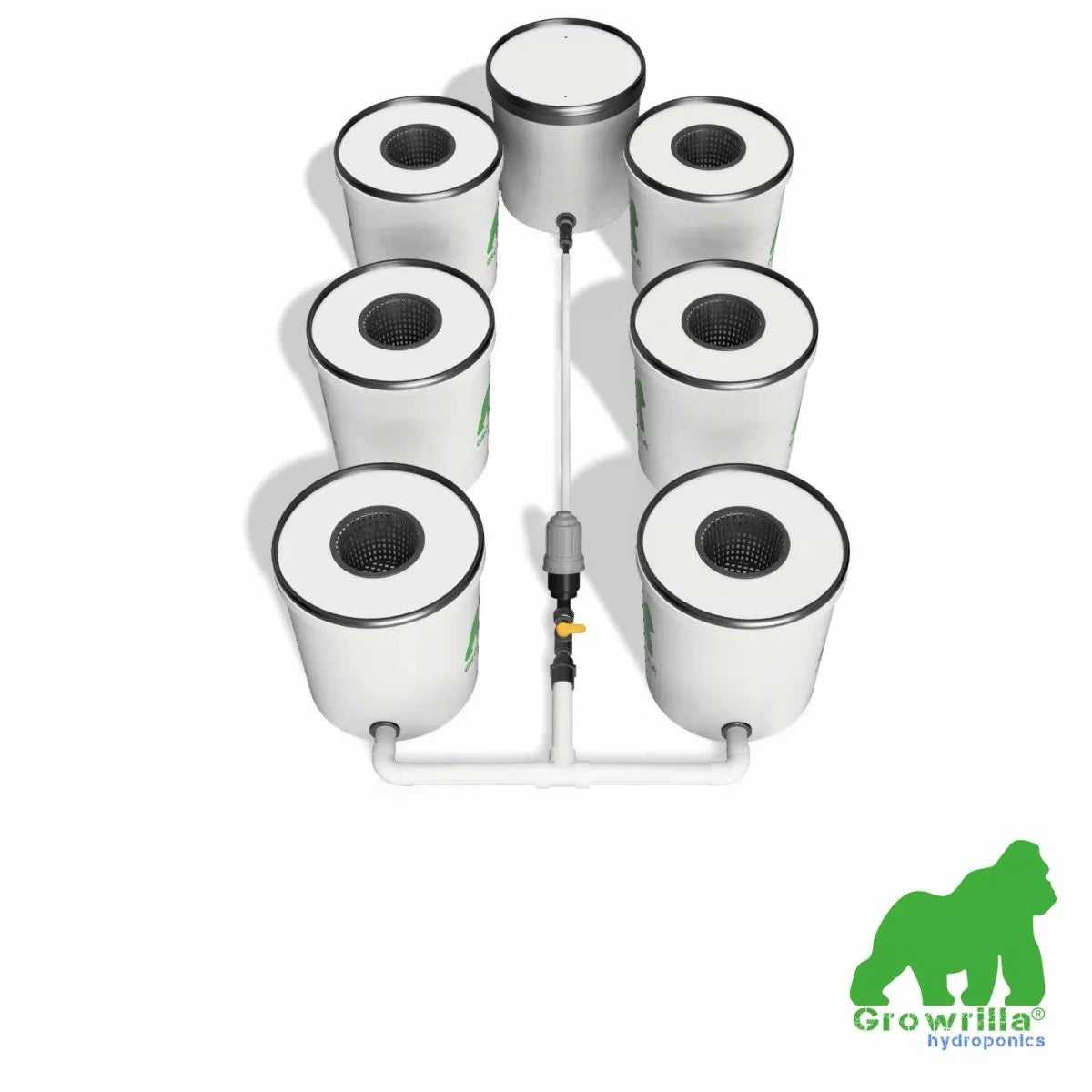 Growrilla (R)DWC Hydroponic 2.0 System – 6 behållare