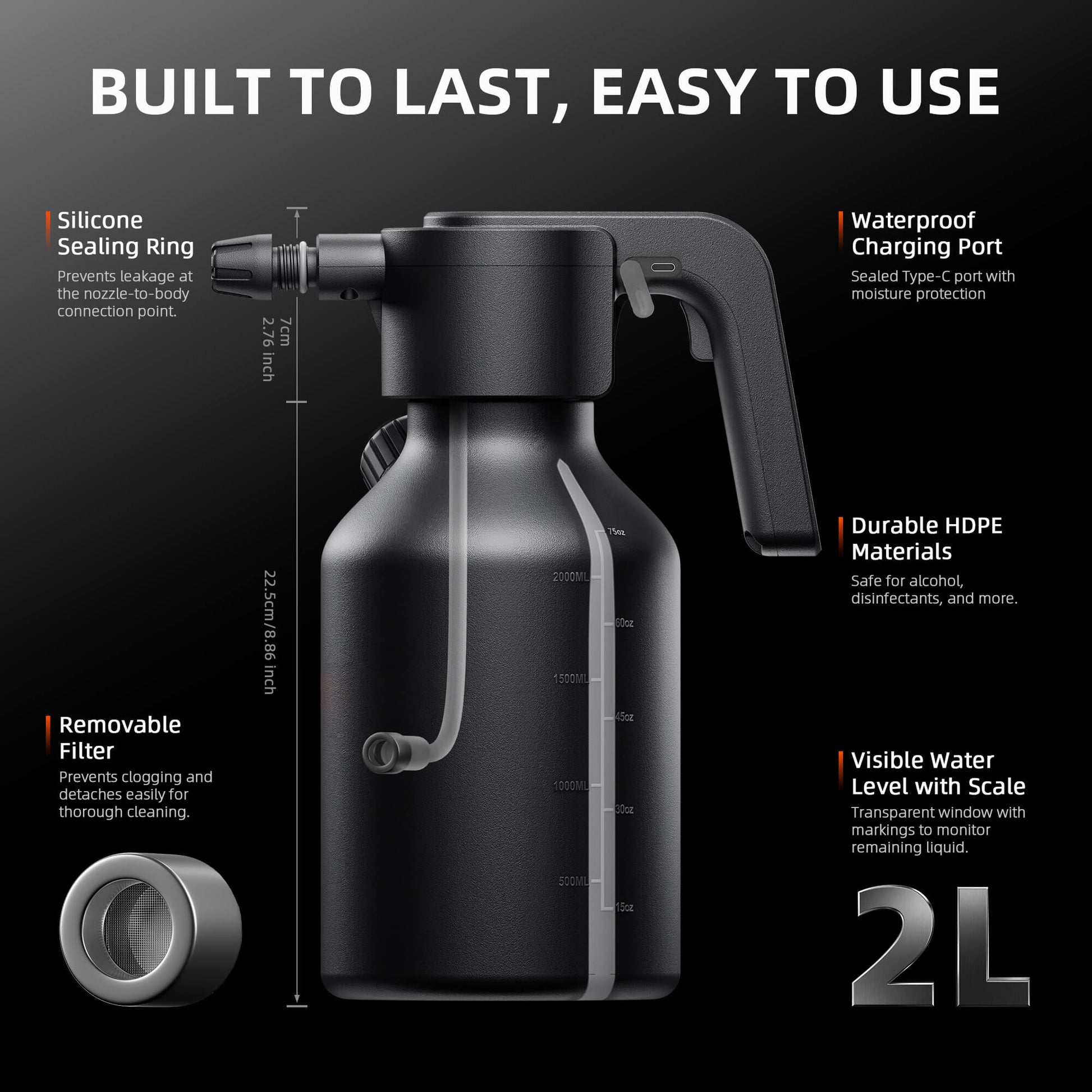 Elektrische druksproeier voor hydrocultuur – electric pressure sprayer hydroponic – elektrische Drucksprüher Hydrokultur