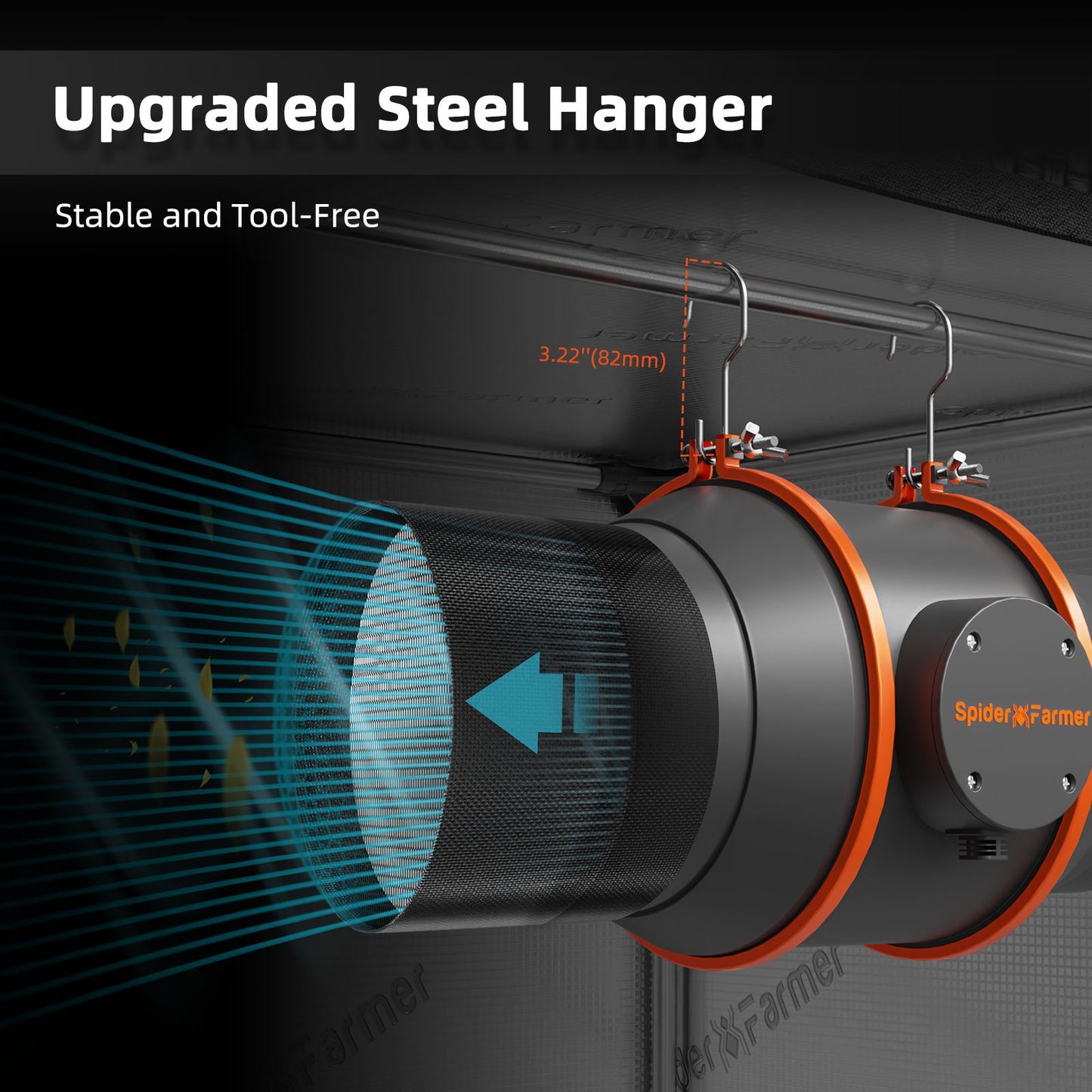 Mixed-flow inline fan Spider Farmer | Mixed flow grow fan | Mixed Flow Ventilator